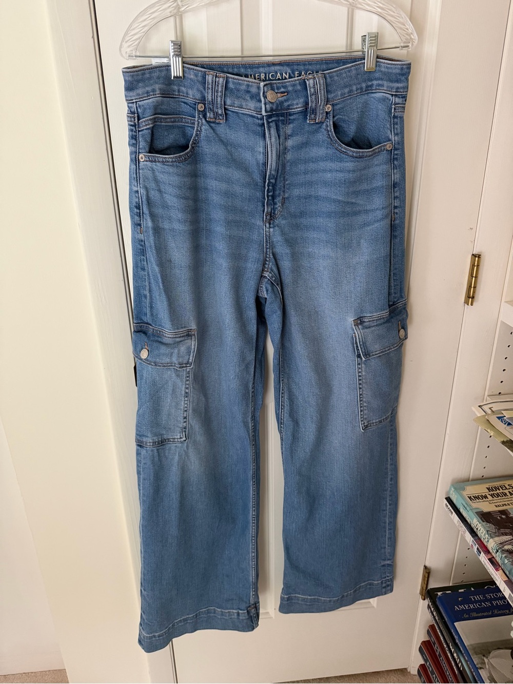 American Eagle Blue Light-Wash Denim Jeans